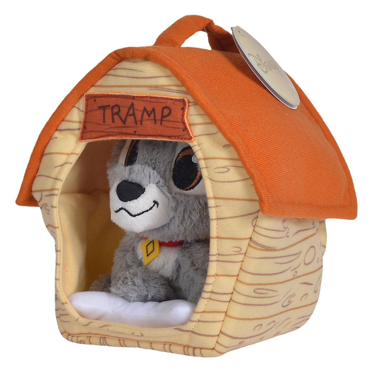 Disney Cuddle Plush Tramp mit Hundehaus