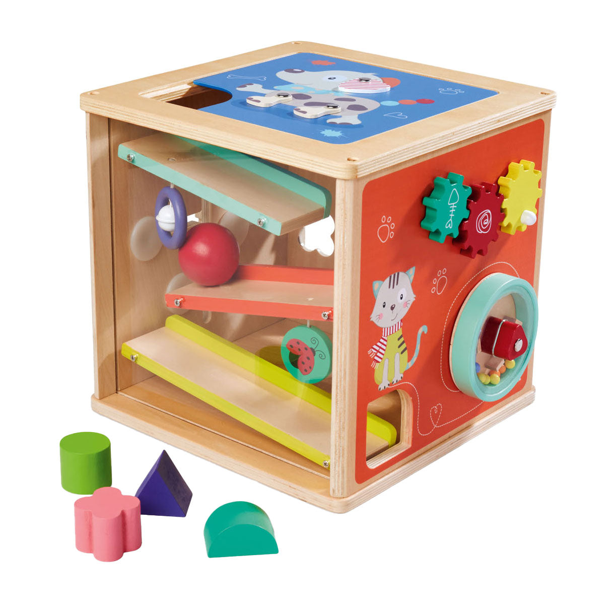 Eichhorn Houten Aktivitäten Box mit Formen