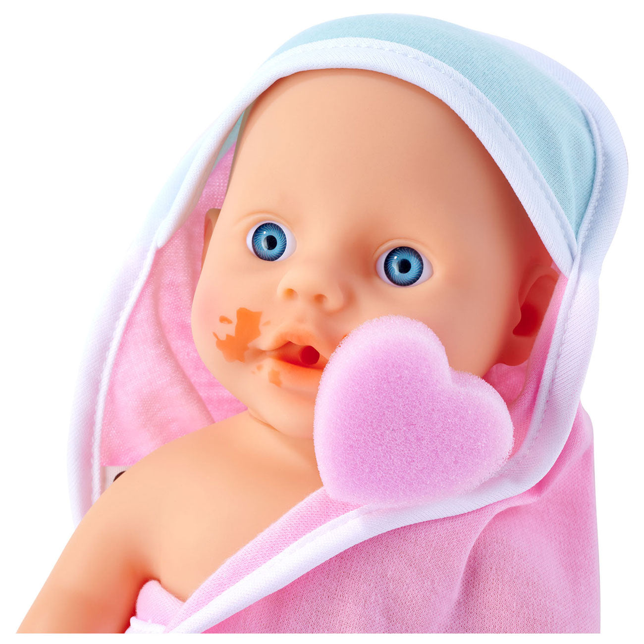 Neugeborenes Baby Badpop muss ein Bad nehmen