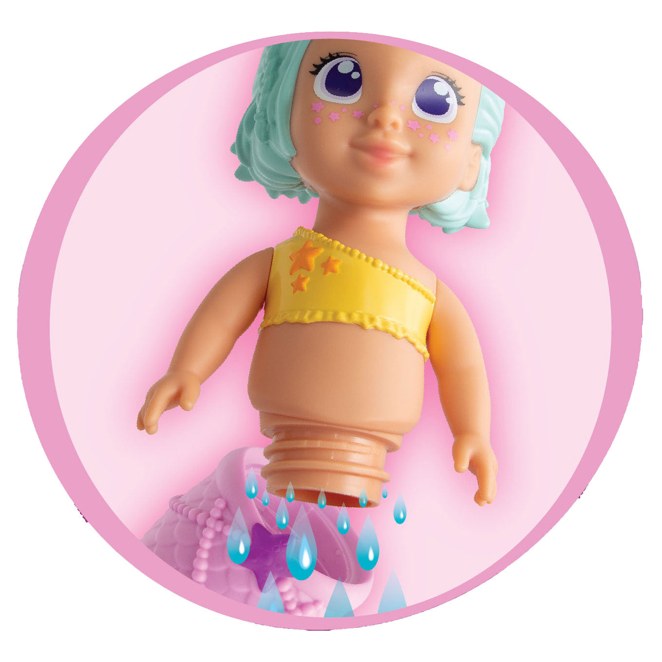 Neugeborene Baby Mermaid Badpop