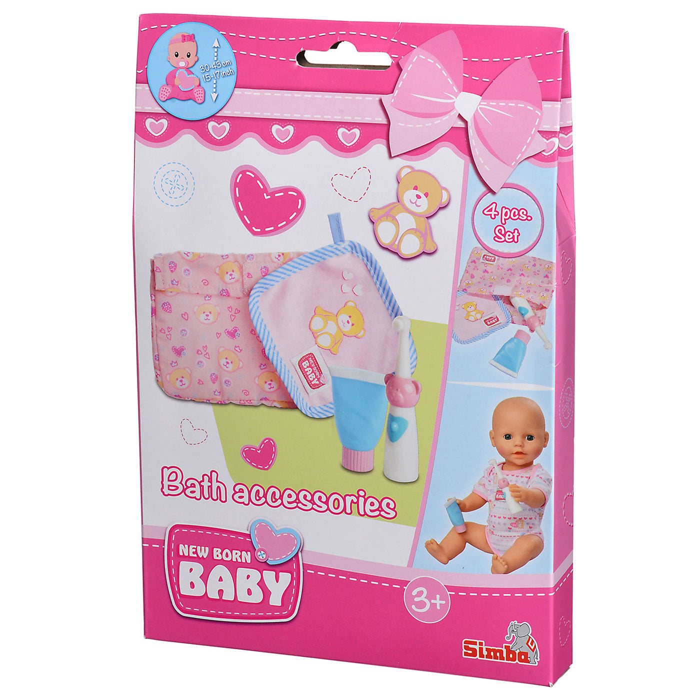 Neugeborenes Babybadzubehör, 4dlg.