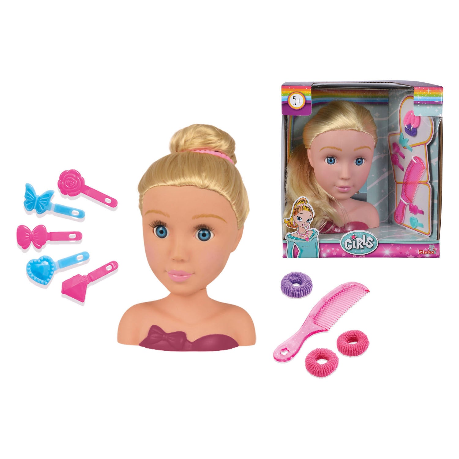 Simba Girls Styling Kappop mit Accessoires