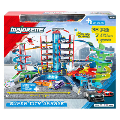 Majorette Super-City-Garage – mit 6 Fahrzeugen
