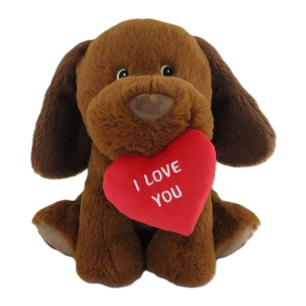 Simba Plüsch-Kuscheltierhund mit Herz – 35 cm