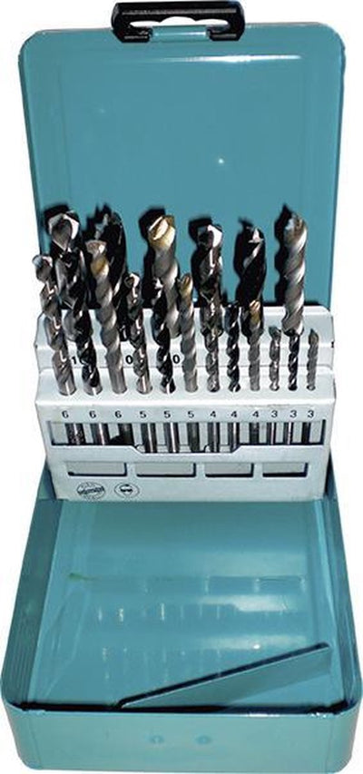 Makita – D-46202 – 18-teilig – Holz-, Stein- und Metallbohrer-Set – 3 4 5 6 8 10 mm