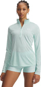 Under Armour Tech 1 2 Zip-Twist-Grn Damen-Sportpullover – Refresh Mint – Weiß