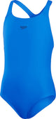 Speedo Eco+ Medalist Mädchen-Sportbadeanzug – Blau