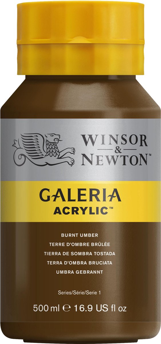 Winsor Newton Galeria Acryl 500 ml gebranntes Umbra