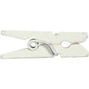 Creativ Company Mini-Wäscheklammern, L: 25 mm, B: 3 mm, weiß, 36 Stück 1 Box