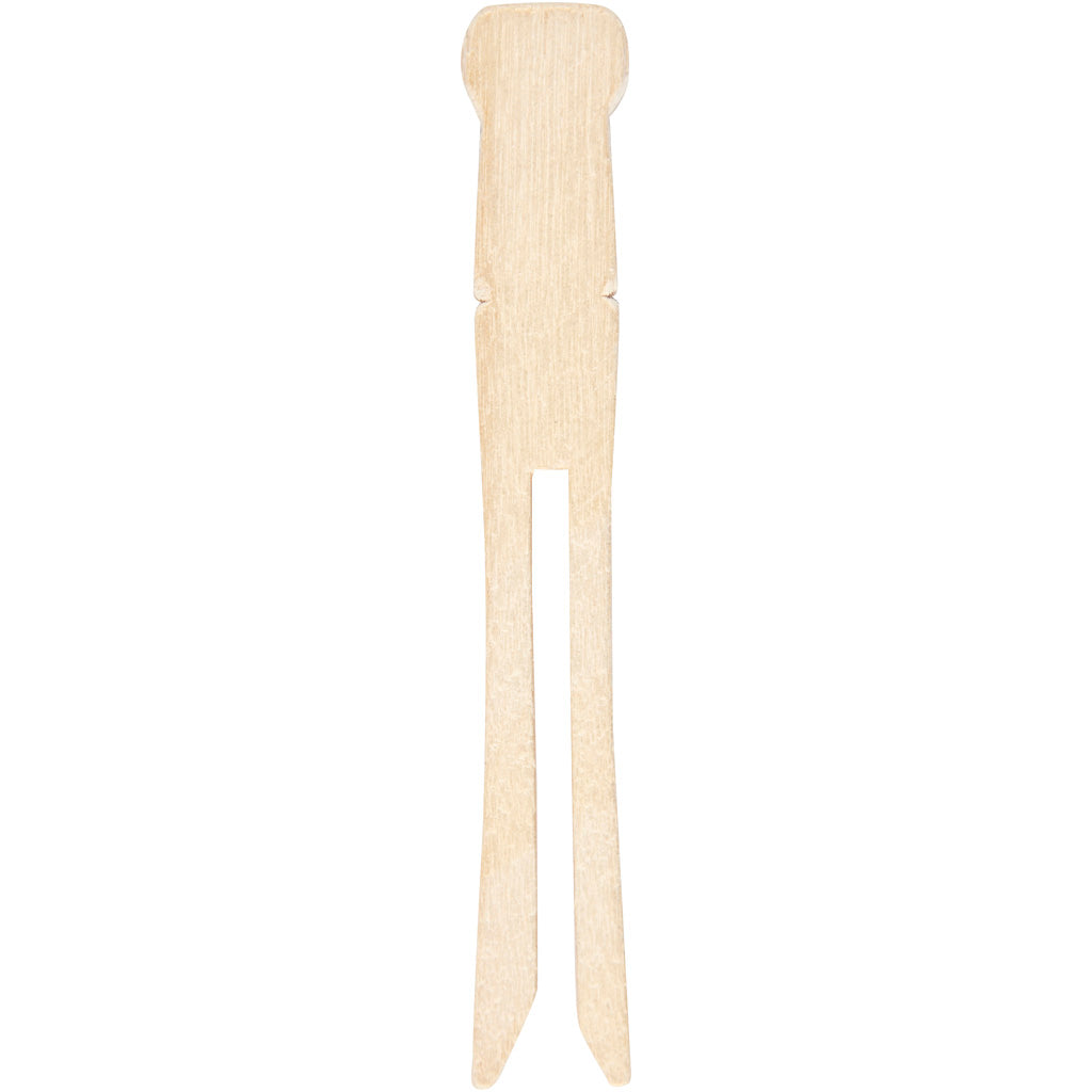 Creativ Company Wäscheklammern, L: 9,5 cm, B: 1,4 cm, 100 Stück 1 Box