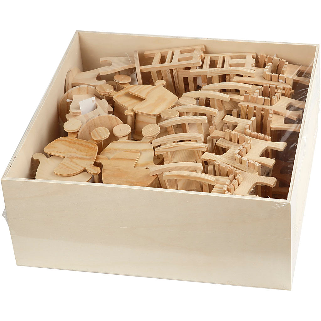 Creativ Company Minimöbel, H: 5,8-10,5 cm, 50 Stück 1 Karton