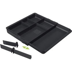 Schubladeneinsatz Exacompta 316014d Polystyrol 36x246x298 schwarz