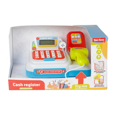 Toi-toys Registrierkasse mit Licht und Ton - inkl. Geld + Scanner