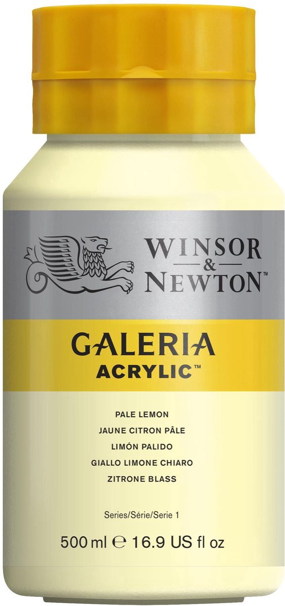 Winsor Newton Galeria Acryl 500 ml helle Zitrone