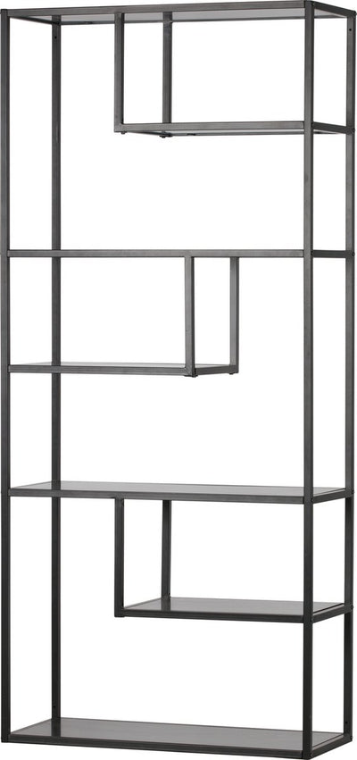 Woood Teun-Schrank – Metall – Schwarz – 188 x 85 x 35