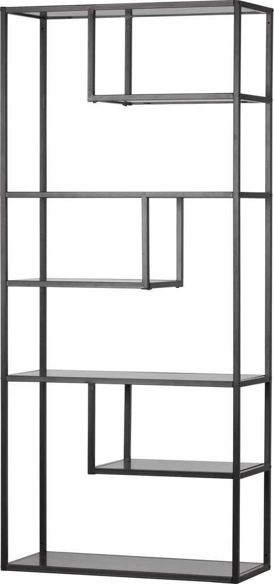 Woood Teun-Schrank – Metall – Schwarz – 188 x 85 x 35