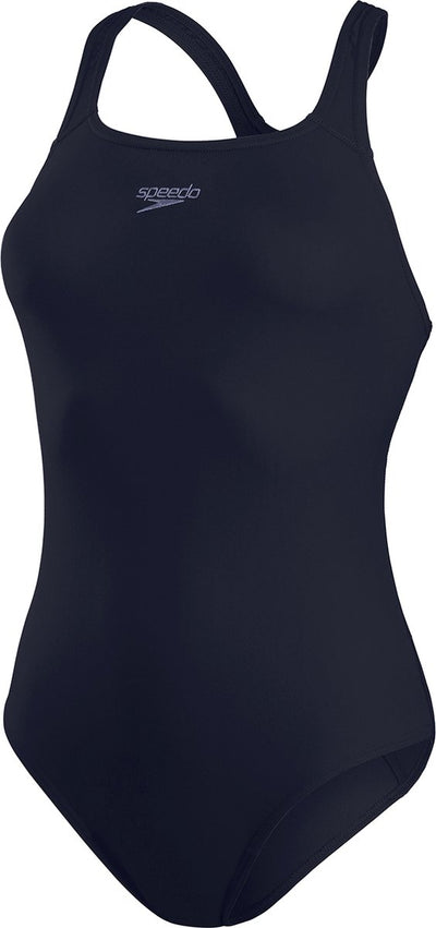 Speedo Eco+ Medalist Damen-Sportbadeanzug – Marineblau
