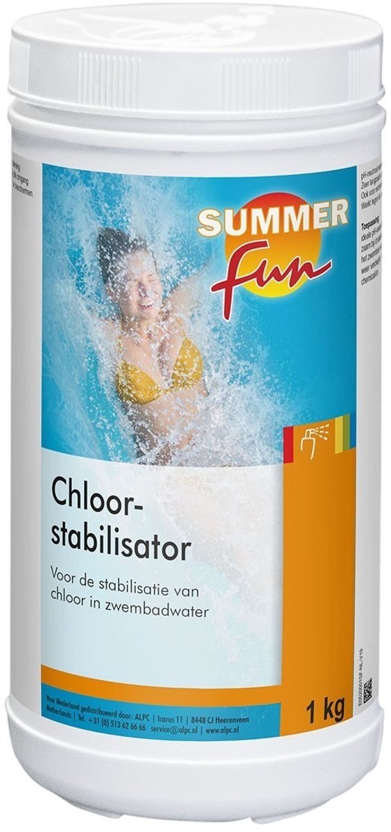 Sommerspaß Chlorstabilisator für Schwimmbad 1 kg Weiß