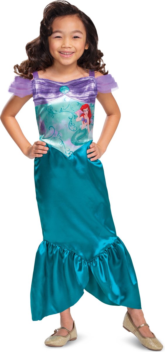 Verkleidung Disney Princess – Die kleine Meerjungfrau, Ariel Basic Plus, Größe XS (3T-4T Jahre), Mädchen