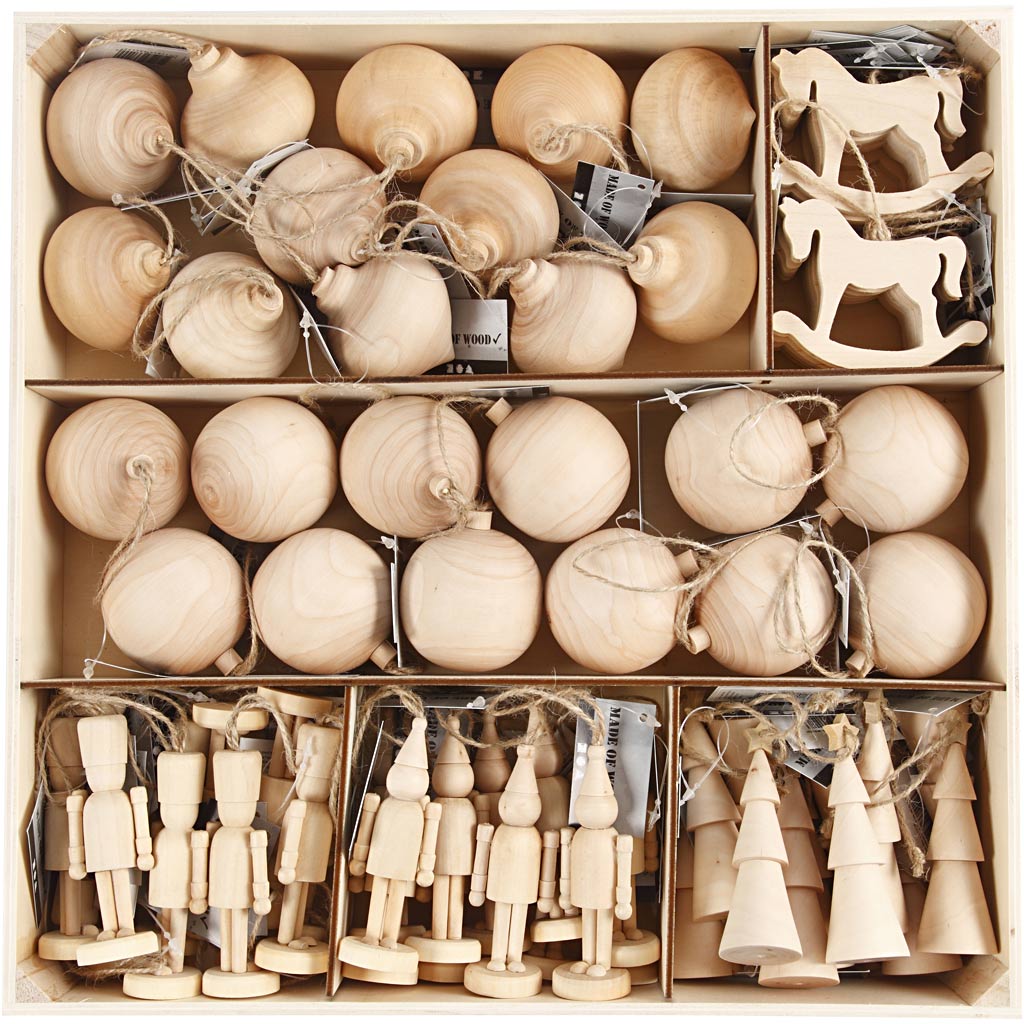 Creativ Company Weihnachtsdekoration, H: 5,5-9 cm, 72 Stück 1 Box