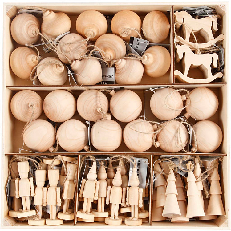 Creativ Company Weihnachtsdekoration, H: 5,5-9 cm, 72 Stück 1 Box