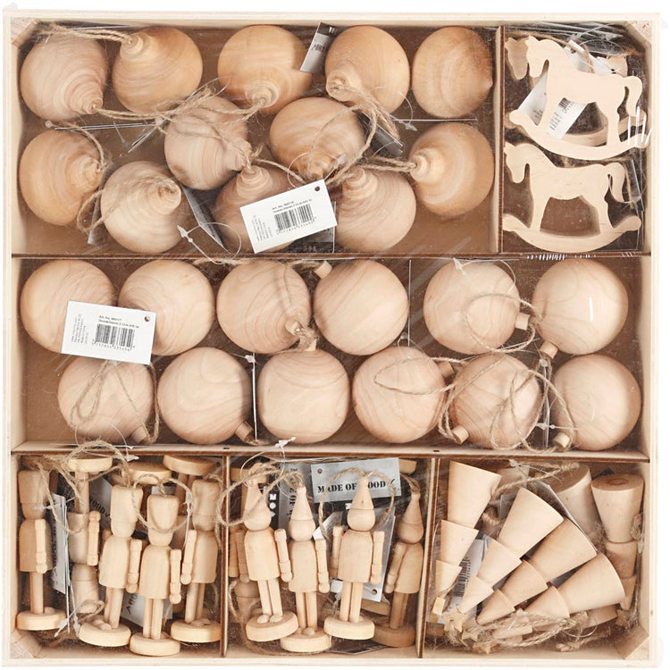Creativ Company Weihnachtsdekoration, H: 5,5-9 cm, 72 Stück 1 Box