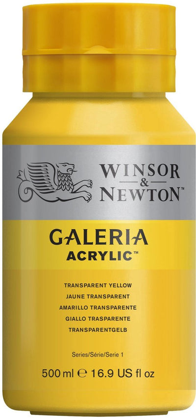 Winsor Newton Galeria Acryl 500 ml, transparentes Gelb