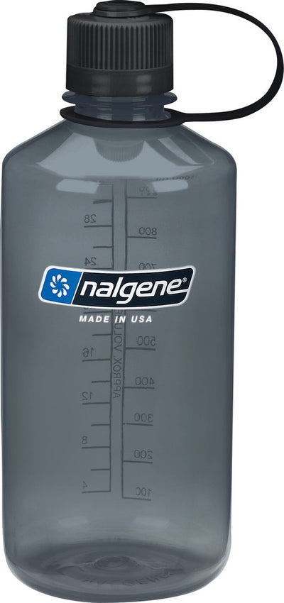 Nalgene – Enghalsflasche – Trinkflasche – Wasserflasche – auslaufsicher – 1000 ml – BPA-frei – nachhaltig – Grau