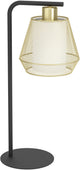 Eglo Ciudadela Tischlampe - e27 - 50 cm - Schwarz|Gold|Weiß - Stahl|Textil