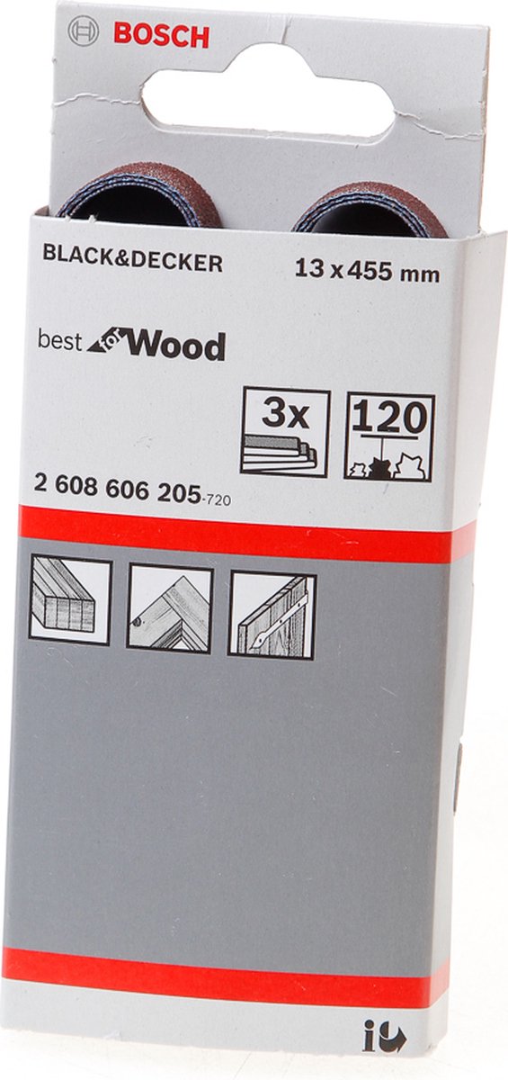 Bosch 3 Reifen 13x457 bestes Holz+Lack, 120