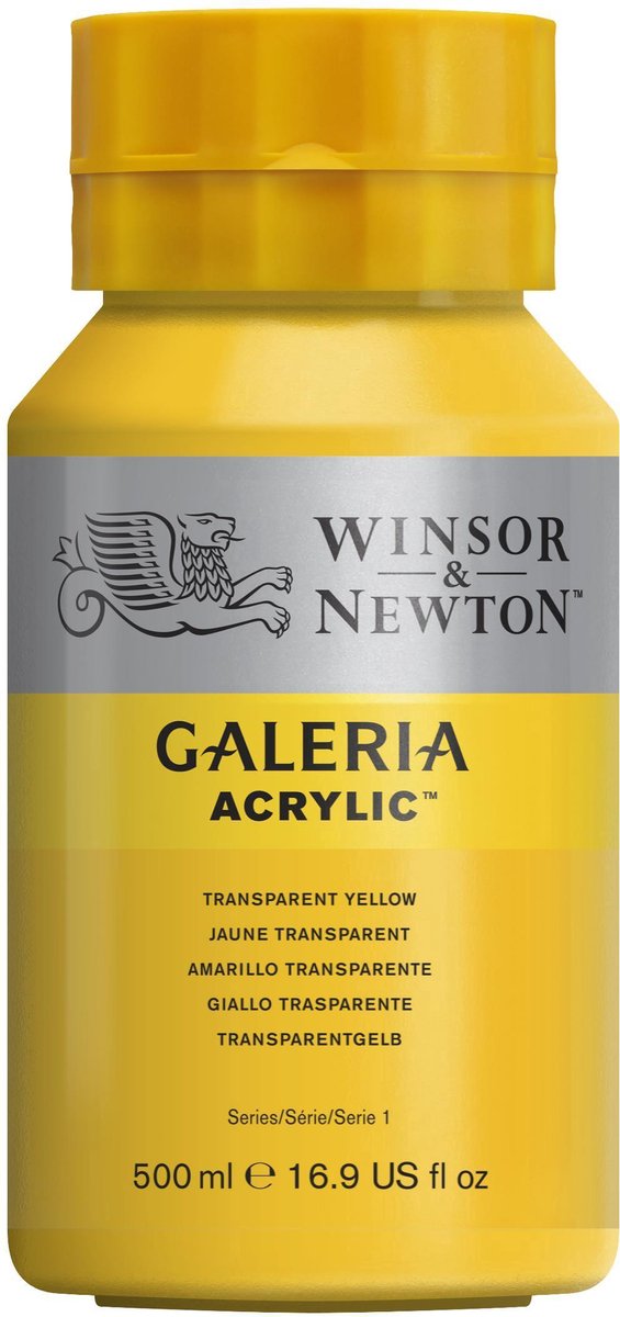 Winsor Newton Galeria Acryl 500 ml, transparentes Gelb