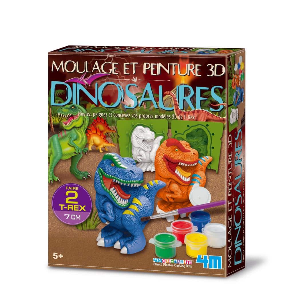 4m Gipsguss und Malerei 3D -Dinosaurier