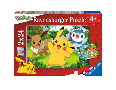 Ravensburger - Puzzle - Pikachu und seine Freunde 2x24 Stücke