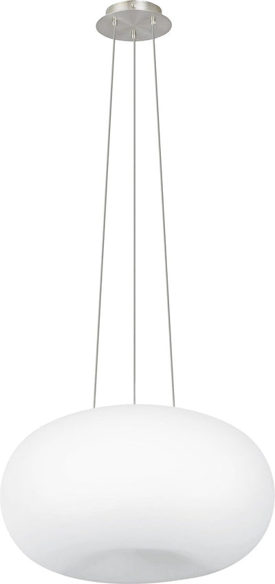 Eglo Optica - Hängelampe - 2 Lichter - ø445mm. - Nickel matt - weiß