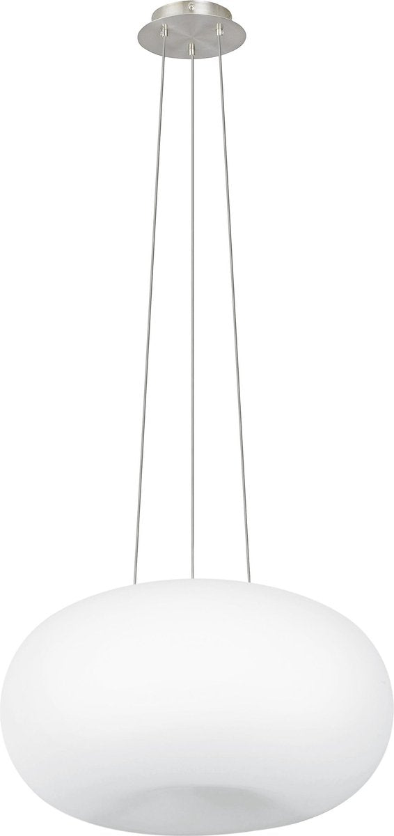 Eglo Optica - Hängelampe - 2 Lichter - ø445mm. - Nickel matt - weiß