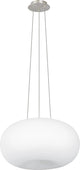 Eglo Optica - Hängelampe - 2 Lichter - ø445mm. - Nickel matt - weiß