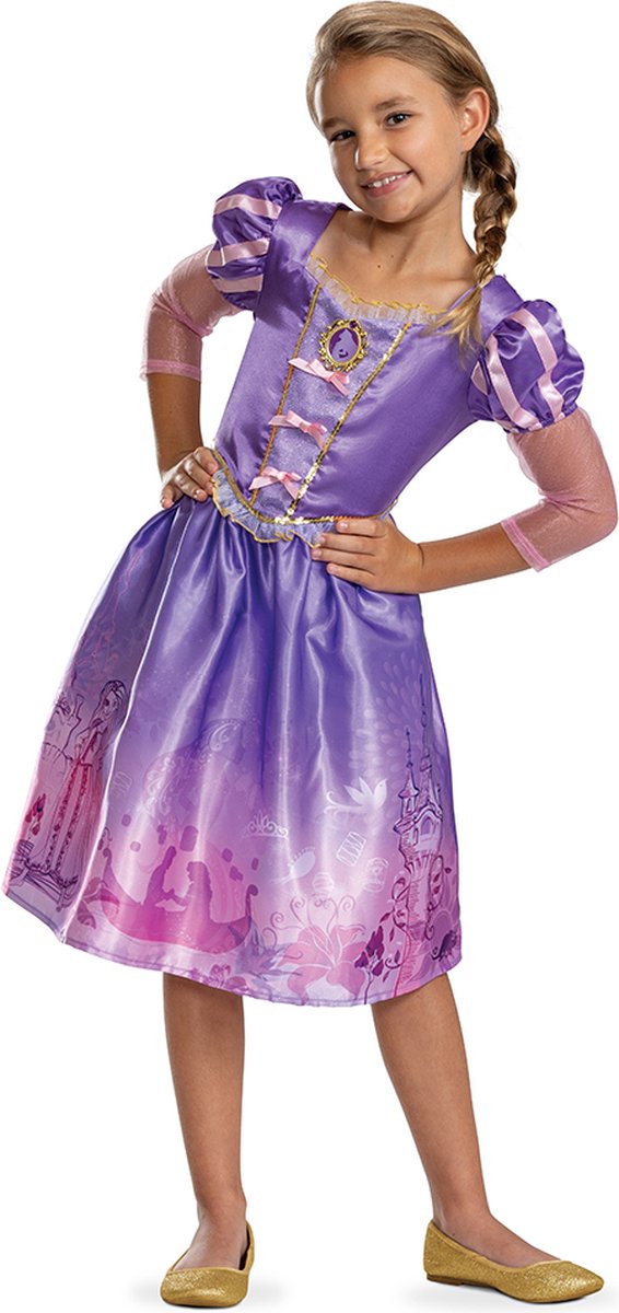 Verkleidung Disney Princess – Tangled, Rapunzel Storybook Classic, Größe M (7–8 Jahre), Mädchen