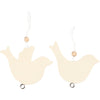 Creativ Company Friedenstaube, Größe 7,5x9,5 cm, Stärke 4 mm, 10 Stück 1 Karton