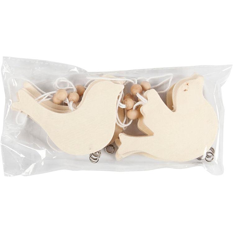 Creativ Company Friedenstaube, Größe 7,5x9,5 cm, Stärke 4 mm, 10 Stück 1 Karton