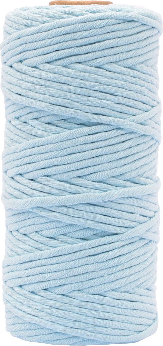 Vaessen creative • Makramee-Seil 3 mm x 100 m hellblau