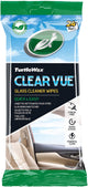 Turtle Wax Clear Vue Glasreinigungstücher – hervorragende Reinigung – für Glas- und Spiegeloberflächen – innerhalb und außerhalb des Autos – in wiederverschließbarer Verpackung – 24 Tücher