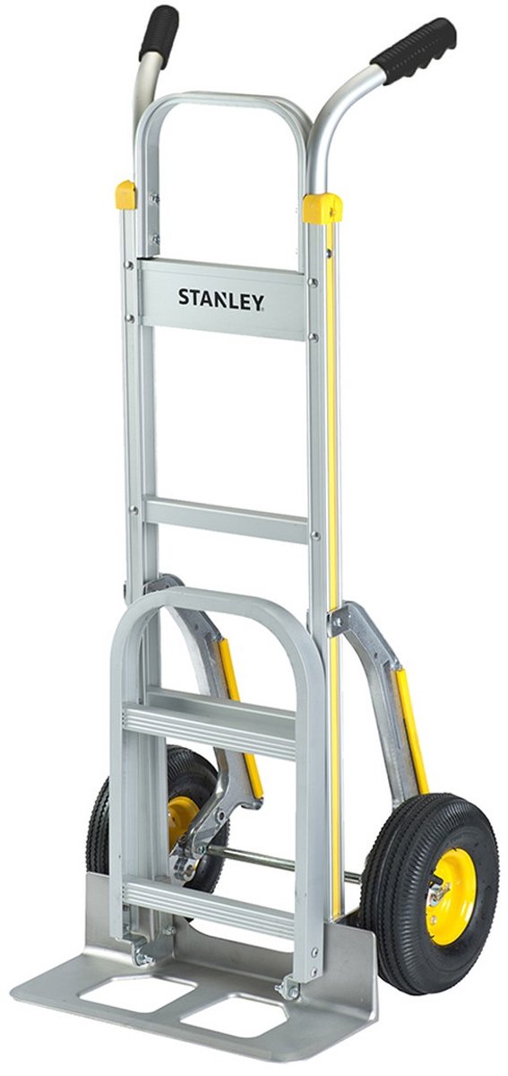 Stanley Sackkarre HT514 - max. 200 kg – faltbare Plattform – Aluminium – 51 x 80 x 123 cm – silbergelb