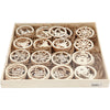 Creativ Company Weihnachtsschmuck, D 8 cm, Dicke 0,3 cm, 144 Stück 1 Box