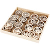 Creativ Company Weihnachtsschmuck, D 8 cm, Dicke 0,3 cm, 144 Stück 1 Box