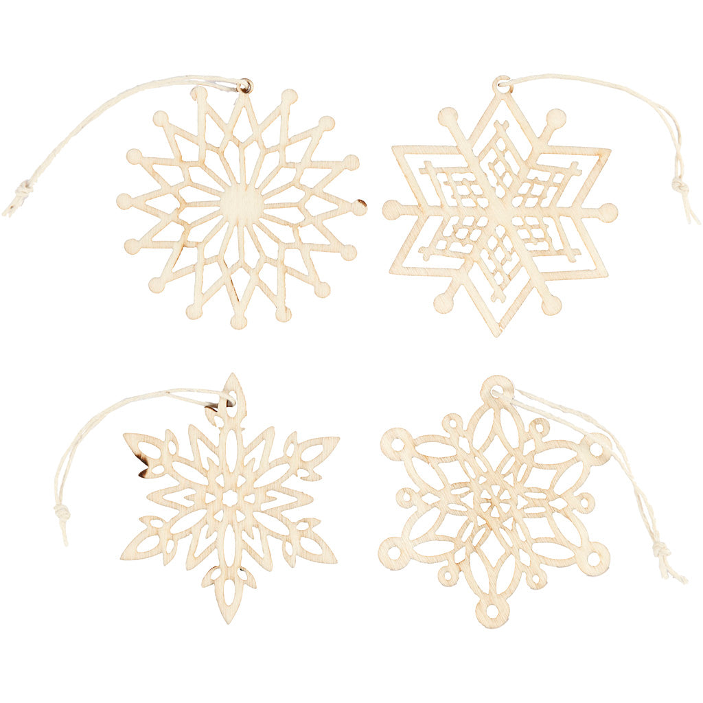 Creativ Company Ornamente, D 7 cm, Stärke 0,3 cm, 8 Stück 1 Box