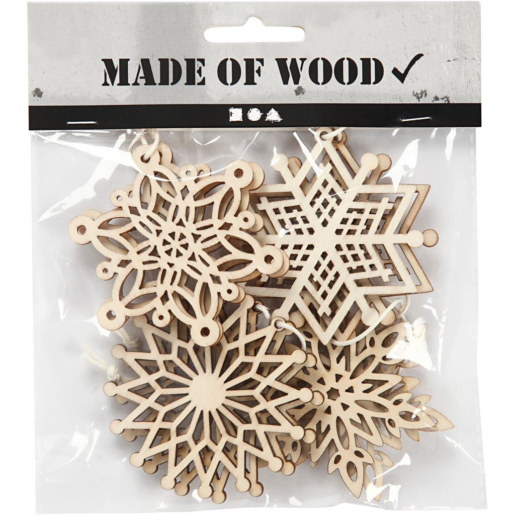 Creativ Company Ornamente, D 7 cm, Stärke 0,3 cm, 8 Stück 1 Box