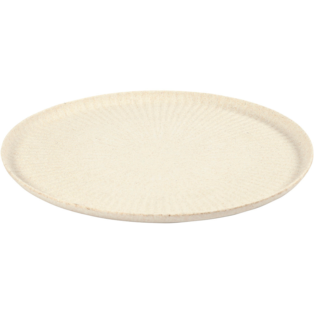 Creativ Company Tablett rund um Bambusfasern, 30 cm