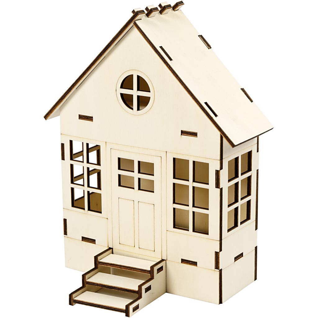 Creativ Firmenhaus, H: 24 cm, T: 6(12,5) cm, B: 19 cm, 1 Stück