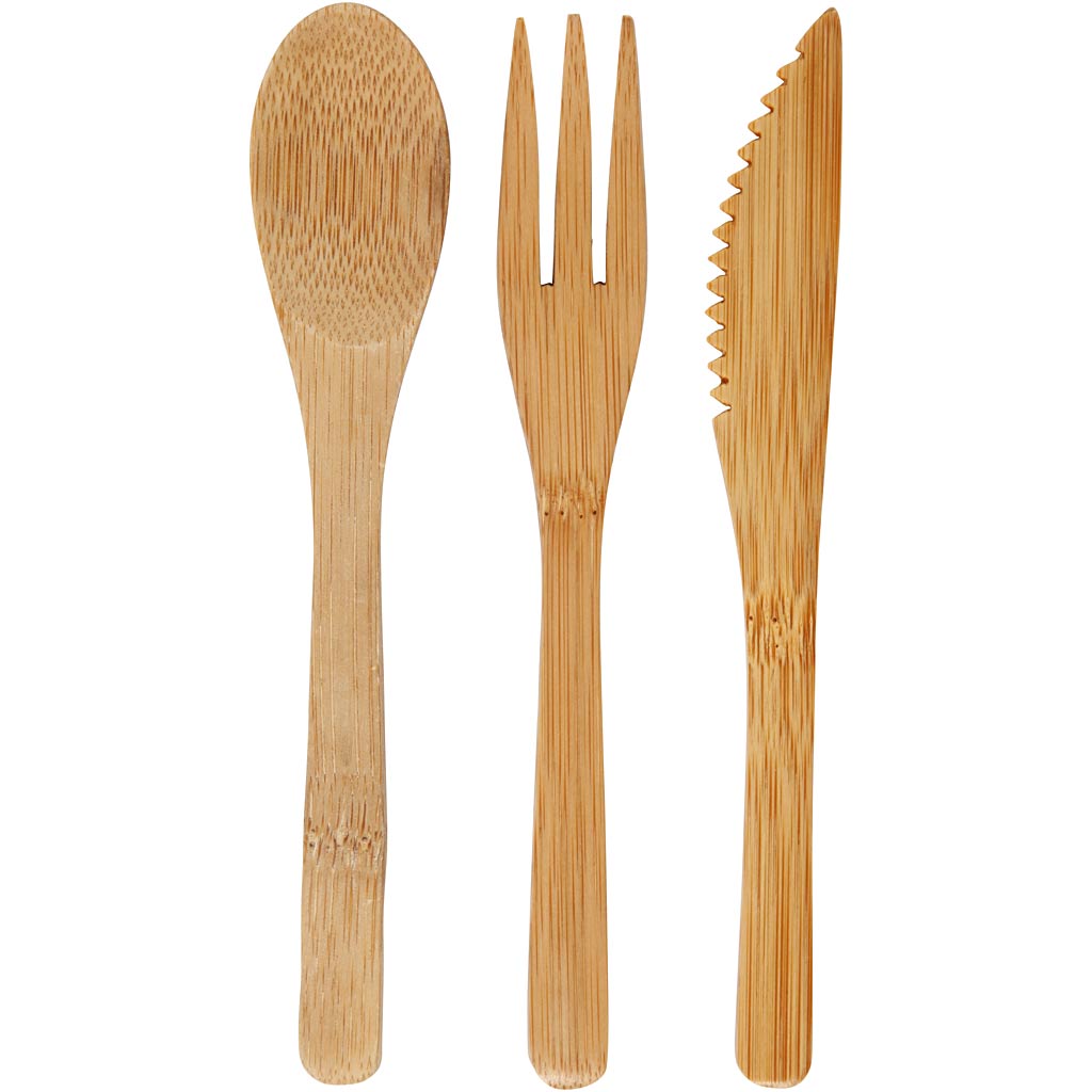 Creativ Company Besteckset, L: 16 cm, 3 Teile 1 Set