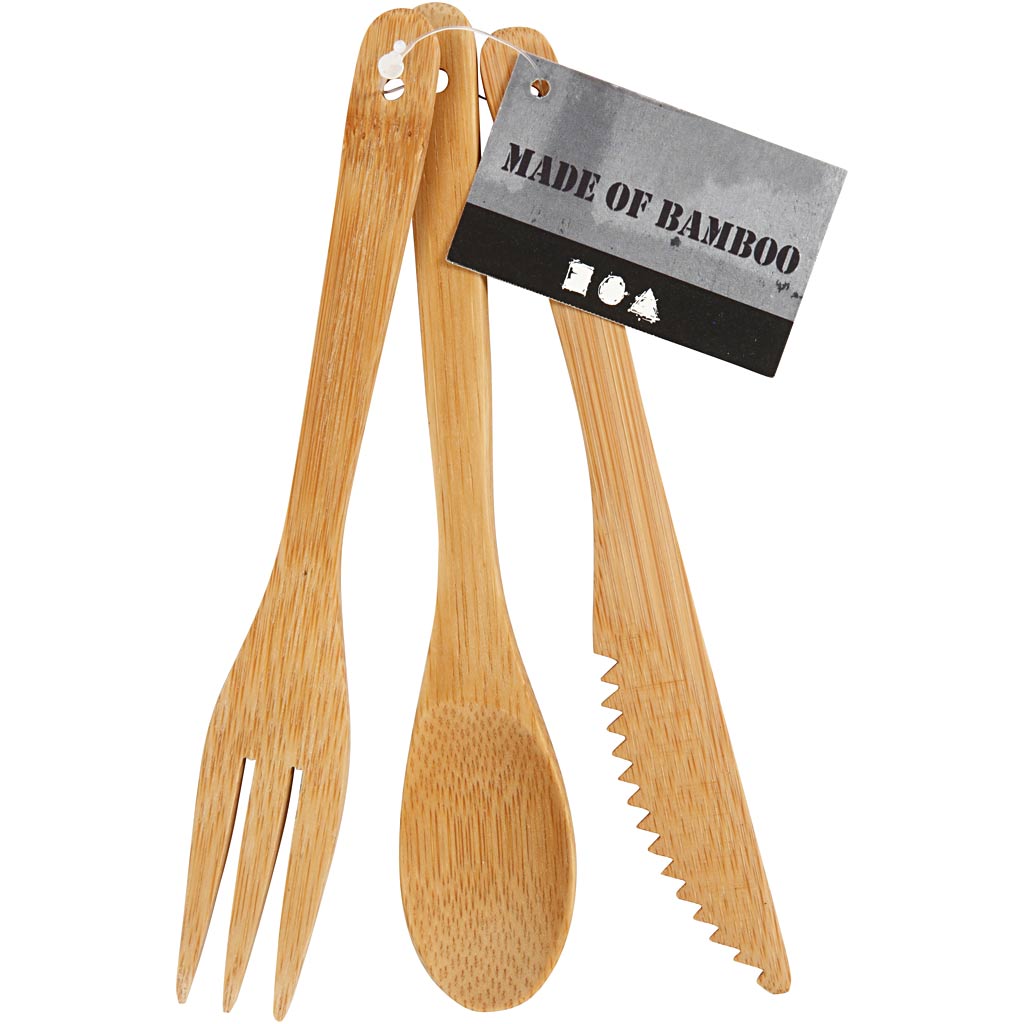 Creativ Company Besteckset, L: 16 cm, 3 Teile 1 Set